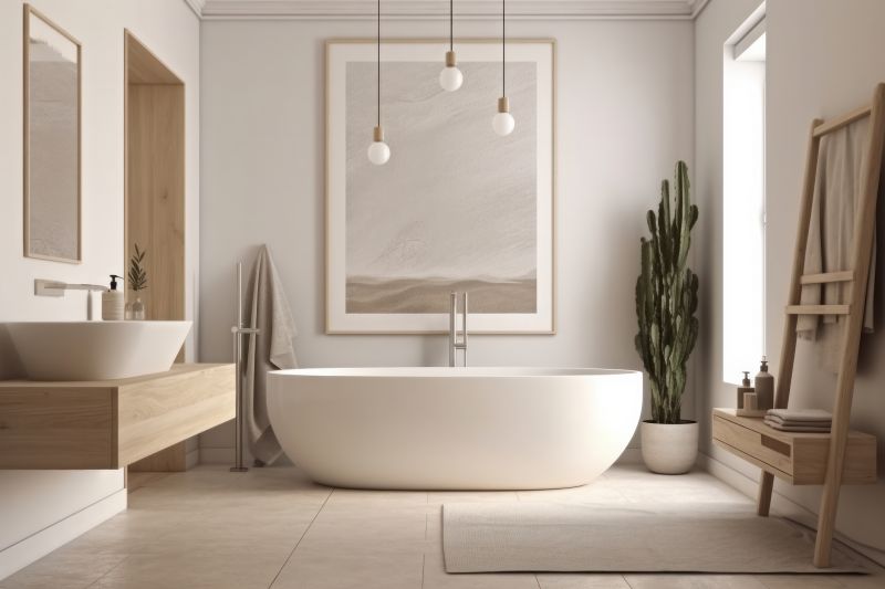 Bathroom with Freestanding Tub